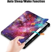 Tri-Fold Book Case met Wake/Sleep - Geschikt voor Xiaomi Redmi Pad SE Hoesje - Galaxy