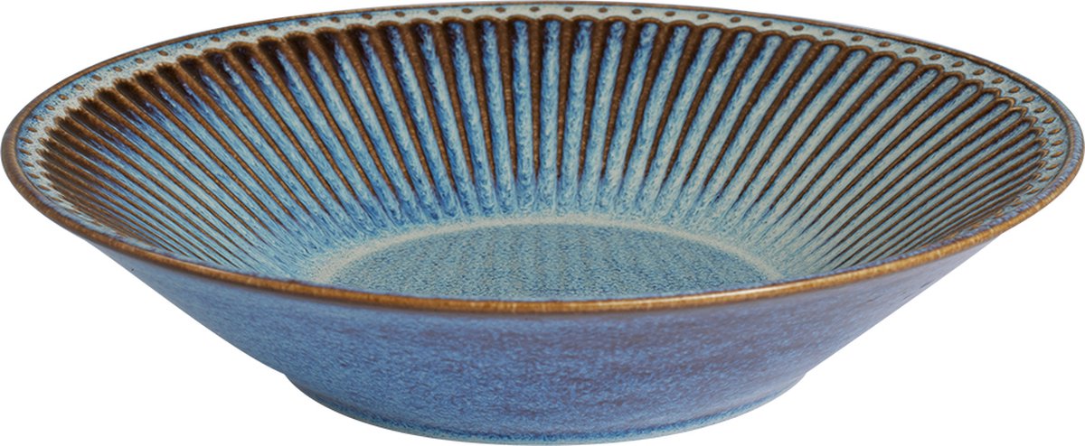 GreenGate Pastabord Alice oyster blauw 1100 ml - Ø 23 cm