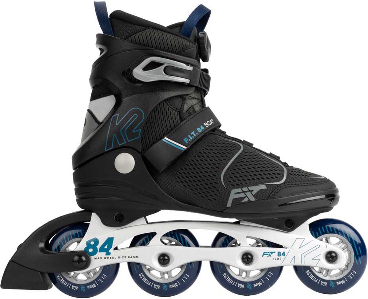 K2 Skates F.i.t84 Boa Inline Skates Grijs EU 39 1/2 Man