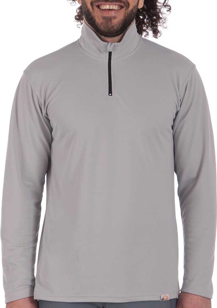 Iq-uv Uv Pro Zip Up Rash Guard Met Lange Mouwen Grijs 3XL Man