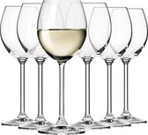 Witte Wijnglazen | Set van 6 | 250 ML | Perfect voor Thuis, Restaurants en Feesten | Vaatwasser Bestendig