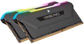 CORSAIR DDR4 PC-geheugen - VENGEANCE RGB PRO SL 16GB (2x8GB) - 3200Mhz - CAS 16 geoptimaliseerd voor AMD Ryzen - Zwart (CMH16GX4M2Z3200C16)