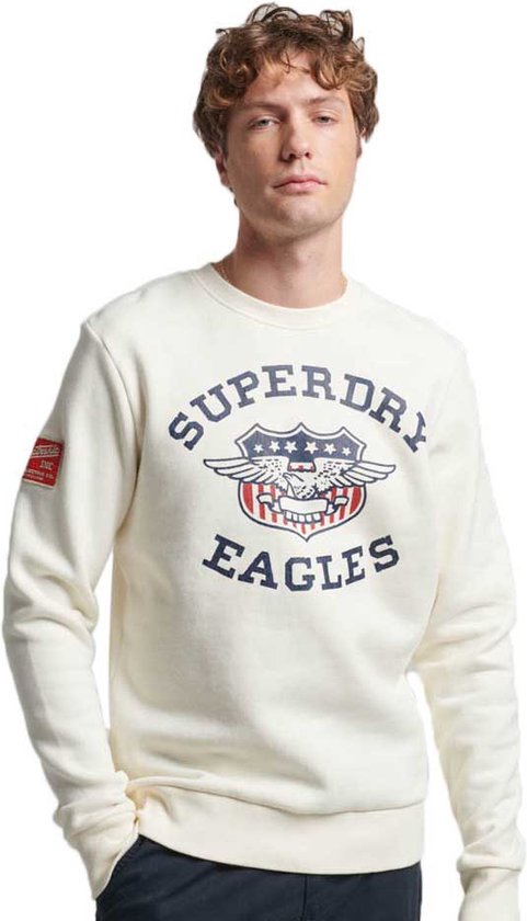 Superdry Vintage Americana Graphic Sweatshirt Wit M Man