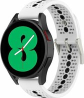 By Qubix Dot Pattern bandje - Wit - Xiaomi Mi Watch - Xiaomi Watch S1 - S1 Pro - S1 Active - Watch S2