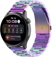 By Qubix Bracelet à maillons en acier - Multicolore - Xiaomi Mi Watch - Xiaomi Watch S1 - S1 Pro - S1 Active - Watch S2