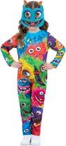 Smiffy's - Monster & Griezel Kostuum - Monster Party Costume Kind Kostuum - Multicolor - Maat 90 - Carnavalskleding - Verkleedkleding
