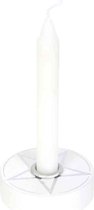 Something Different - White Pentagram Spell Kaarsenstandaard - Wit