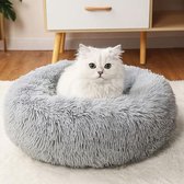 Kattenmand, kattenbed, opvouwbaar, voor katten of kleinere honden, zacht, pluizig kunstbont 60 cm