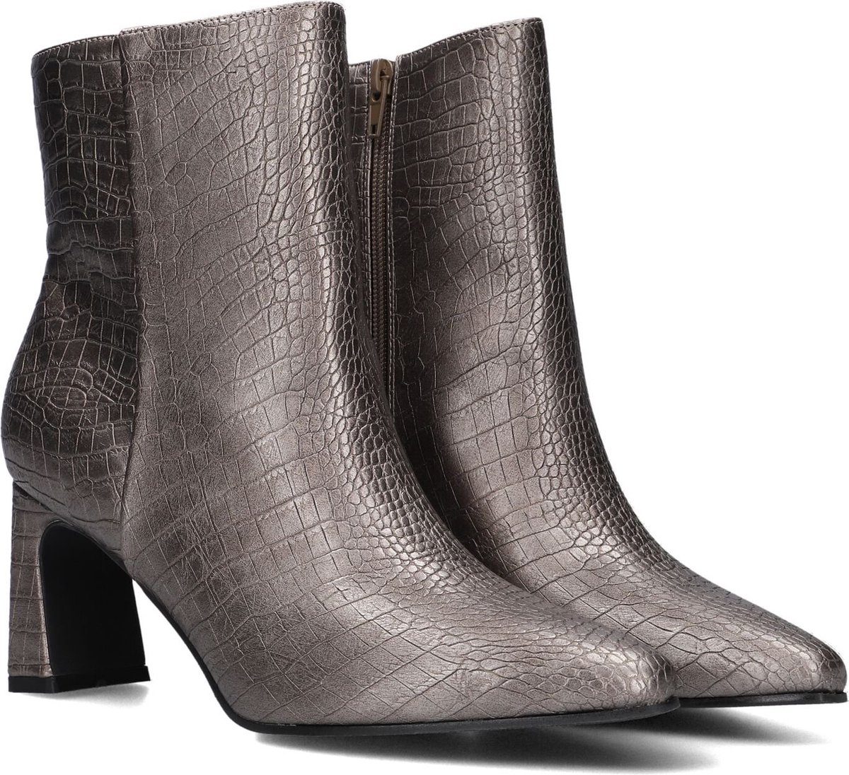Omoda S4141 Enkellaarsjes Enkelboots met rits Dames Zwart