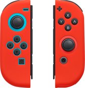 kwmobile 2 Siliconen hoesje geschikt voor Nintendo Switch Controller Controllerhoesje - Beschermhoes voor gamecontrollers van siliconen rood