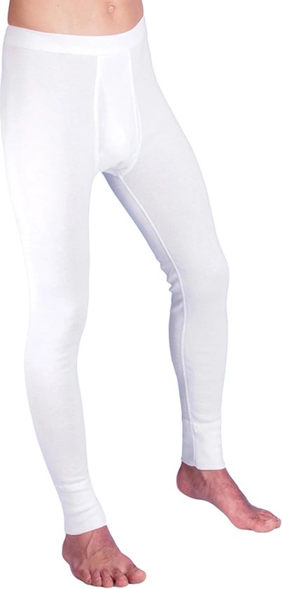 Beeren Thermobroek heren - Wit - Maat XL - Thermo broek met sluiting.