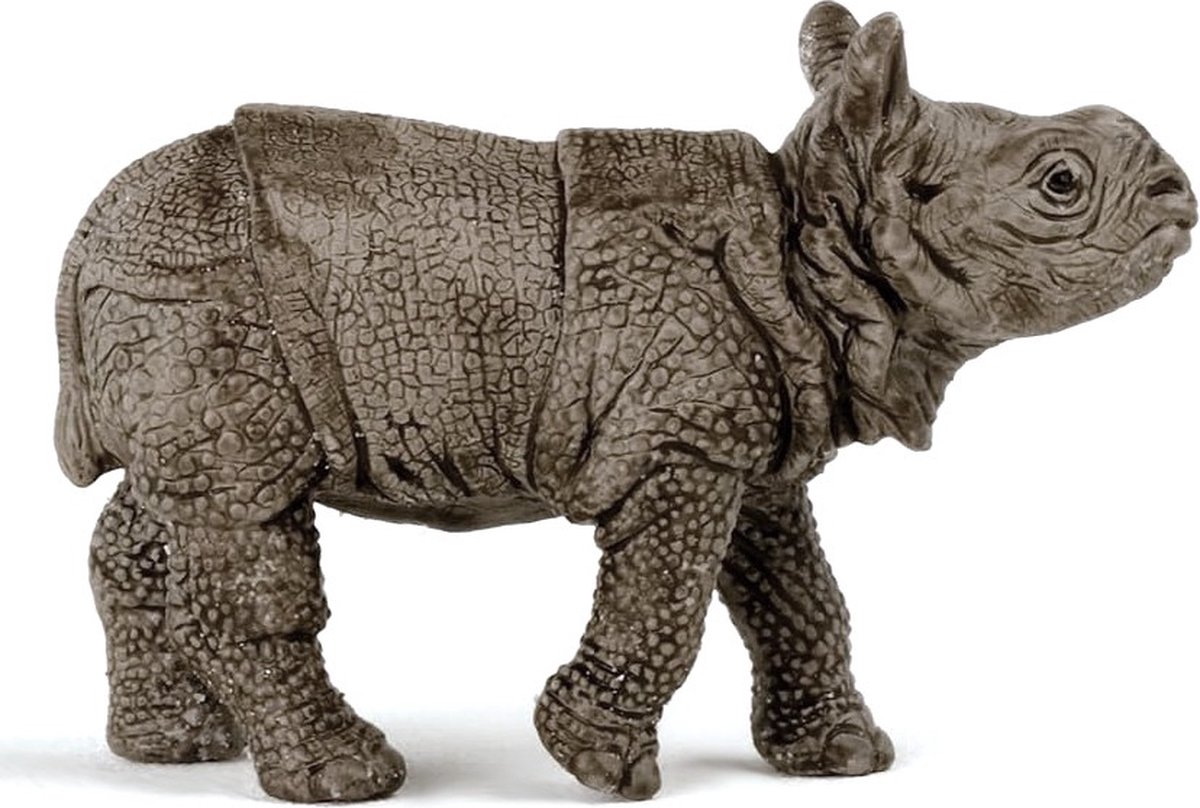 Schleich Wild Life Indische neushoornbaby speelfiguur thumbnail 4