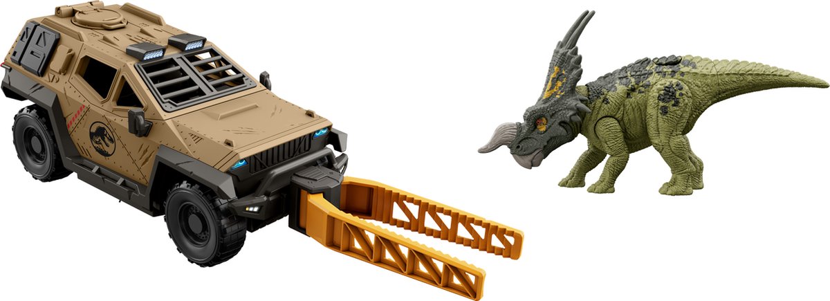 Jurassic World MISSION MAYHEM TRUCK Set, Vrachtwagen, 4 jaar, Kunststof, Zwart, Bruin