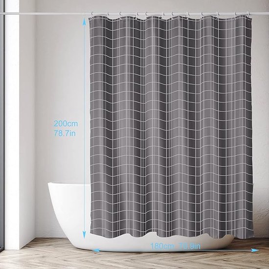 Rideau de douche \ Shower curtain - Douchegordijn (180 x 200 cm)