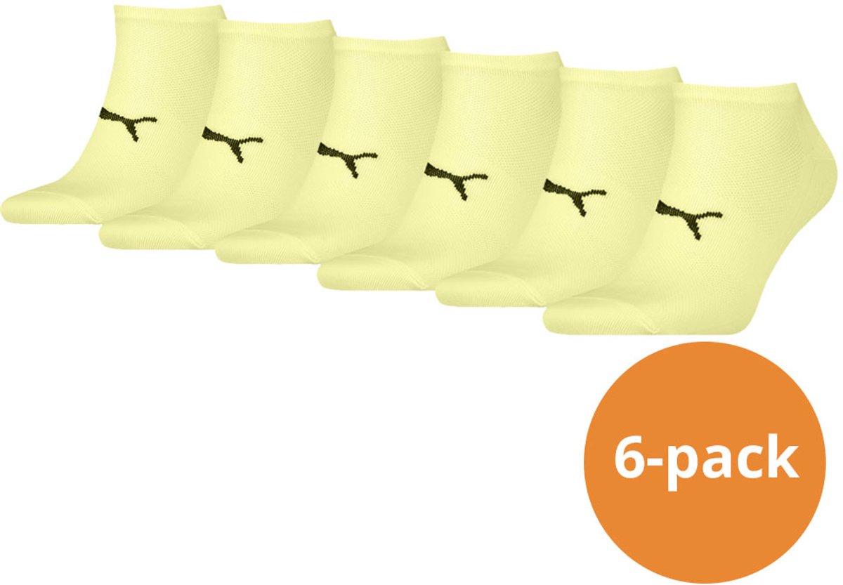 Puma Sport Sneakersokken Light 6-pack -43/46 Geel
