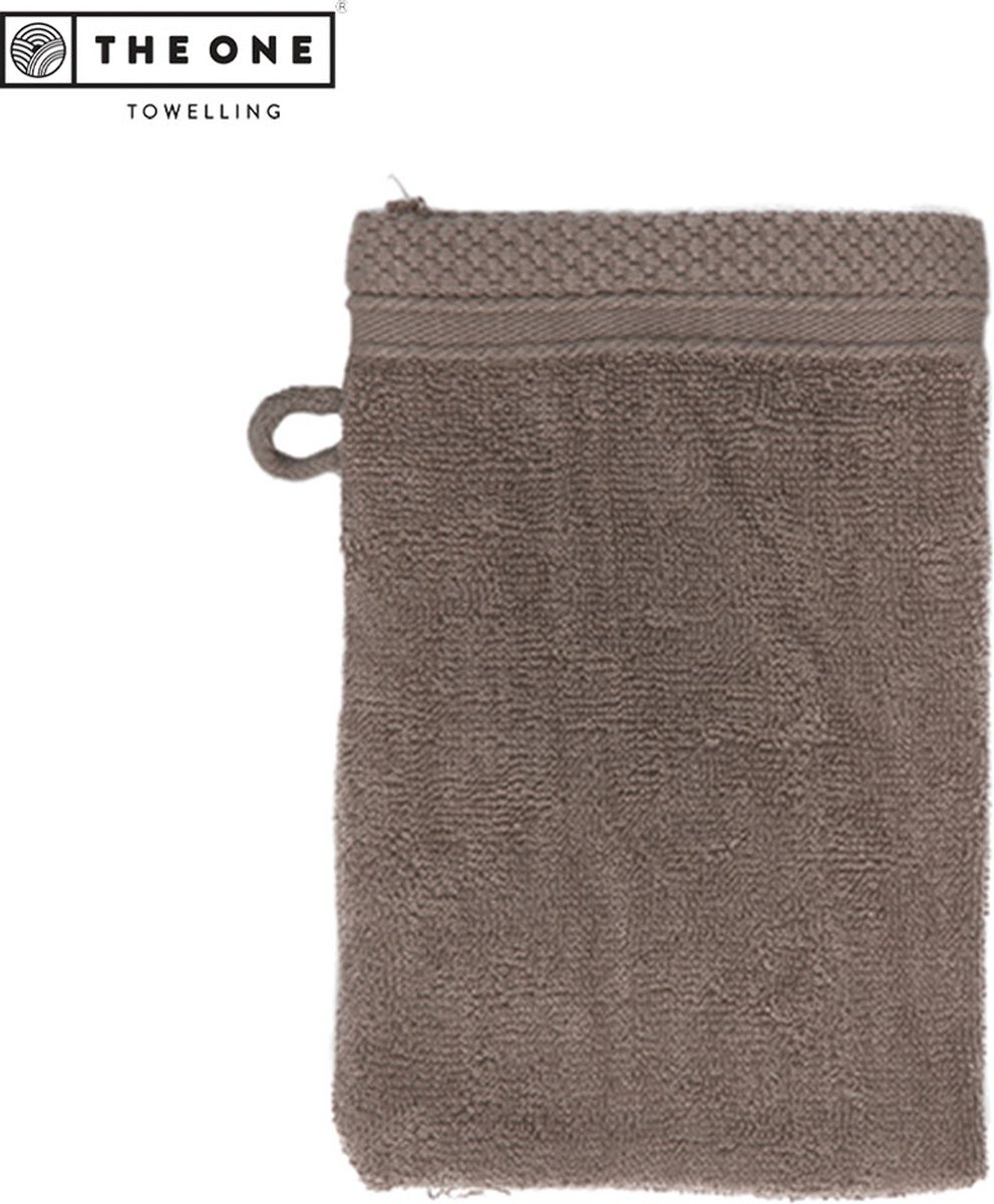 The One Towelling Ultra Deluxe washand - 16 x 21 cm - Washandje - 100% katoen - Taupe