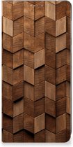 Book Wallet Case geschikt voor Motorola Edge 40 Wooden Cubes