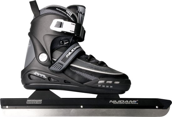 Nijdam Noren schaatsen Verstelbaar - Alu Buis - Grijs - Maat 38-41