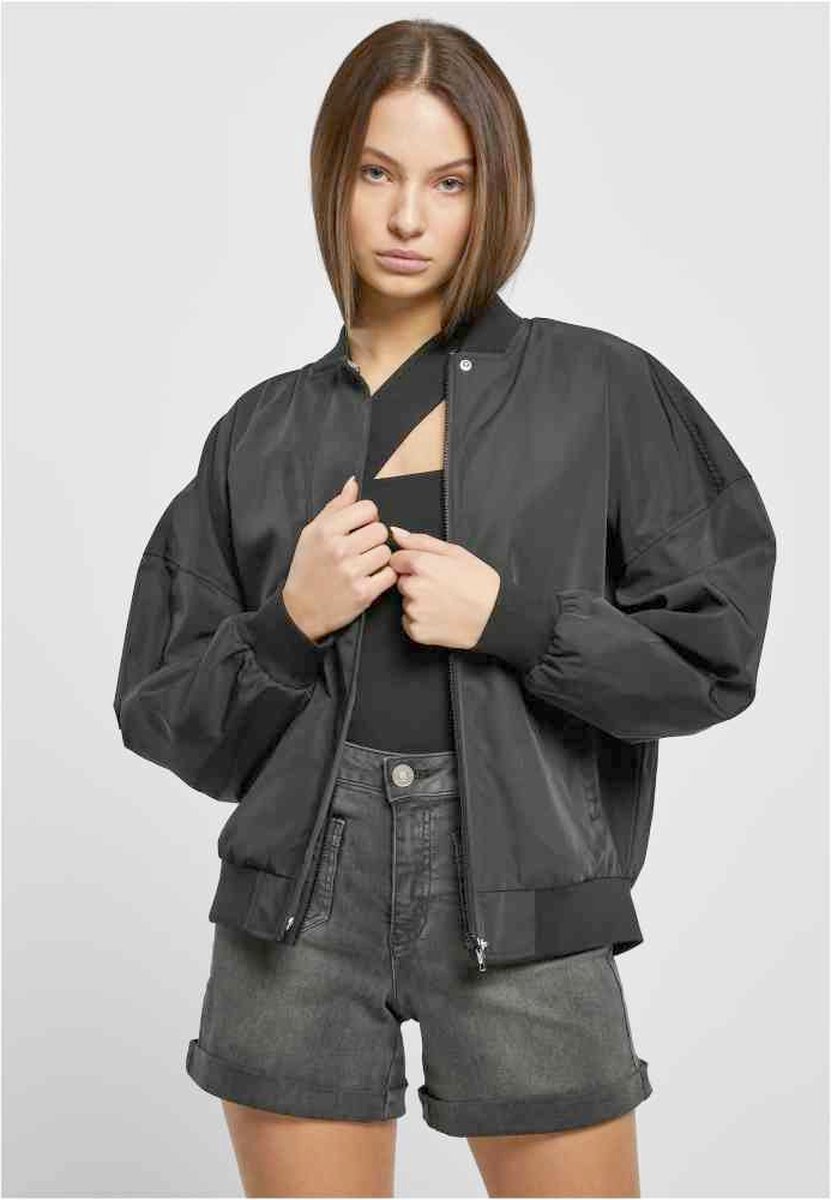 Urban Classics Recycled Oversized Light Bomber jacket XS Zwart