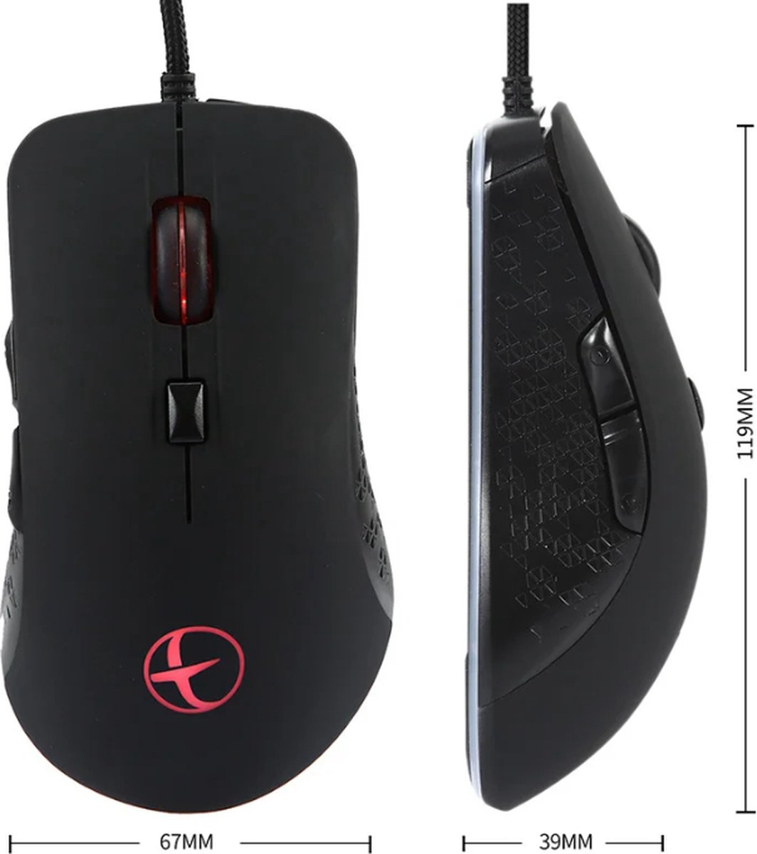 TLVX Verwarmbare Computer Gaming Muis – Elektrisch verwarmd – USB Bedraad – Rechts handig – Warme hand – Werk – Thuis – Onderweg - Winter Muis Laptop – Heated Mouse – Optische Muis – Warmte instelbaar – 800/1000/1600/2400DPI - Vingers Opwarming thumbnail 5