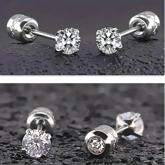 Hypoallergenic Titanium Steel Gemstone 'New Style' Earrings - Amazing Jewelry