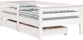 vidaXL-Kinderbedframe-met-lades-70x140-cm-massief-grenenhout-wit