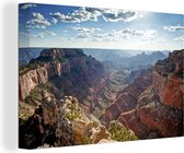 Canvas schilderij - Grand Canyon - Amerika - Natuur - Landschap - Keien - Canvas doek - Schilderijen op canvas - 30x20 cm - Wanddecoratie - Slaapkamer