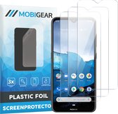 Mobigear Screenprotector geschikt voor Nokia 6.2 | Mobigear Screenprotector Folie - Case Friendly (3-Pack)