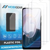 Mobigear - Screenprotector geschikt voor Motorola Moto E22i | Mobigear Screenprotector Folie - Case Friendly (3-Pack)