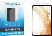Mobigear Screenprotector geschikt voor Samsung Galaxy Tab S8 | Mobigear Screenprotector Folie - Case Friendly (3-Pack)