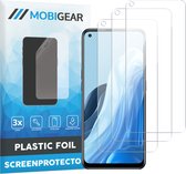Mobigear Screenprotector geschikt voor OPPO Find X5 Lite | Mobigear Screenprotector Folie - Case Friendly (3-Pack)