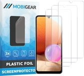 Mobigear - Screenprotector geschikt voor Samsung Galaxy A32 4G | Mobigear Screenprotector Folie - Case Friendly (3-Pack)