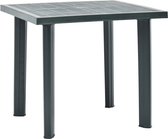 vidaXL Table de jardin 80x75x72 cm plastique vert