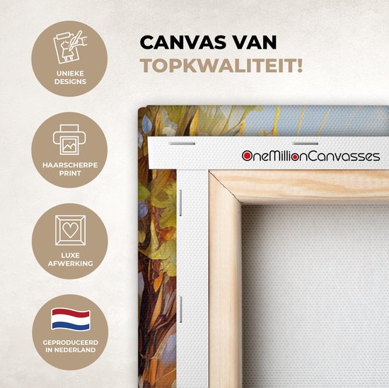 Tableau paysage 40x60 cm - Décoration campagne - Décoration murale chambre - Tableau Fleurs - Tableau cuisine nature - Photo sur toile - Tableau cuisine décoration maison - Toile art