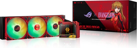 Asus ROG RYUJIN III 360 ARGB EVA-02 Edition - Vloeistofkoelsysteem processor - afmeting radiator: 360 mm - (voor: LGA 1700, 115x - AMD AM5, AM4) - 3x 120 mm RGB Fan - zwart