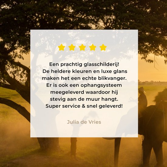 MuchoWow® Peinture sur verre 120x80 cm - Peinture sur verre acrylique - Changwat Surin, Thaïlande - Photo sur verre - Peintures