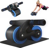 Abdominal Roller with Mobile Phone Holder, 2023 Fitness Abdominal Trainer Abdominal Trainer Fitness Equipment for Home, Perfect Choice for Home Travel Fitness Exercises