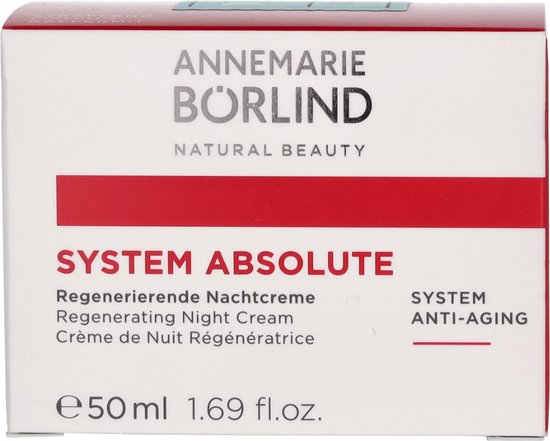 Annemarie Börlind System Absolute Nachtcrème anti-aging - 50 ml - anti-veroudering - regenererende nachtcrème - Annemarie Börlind