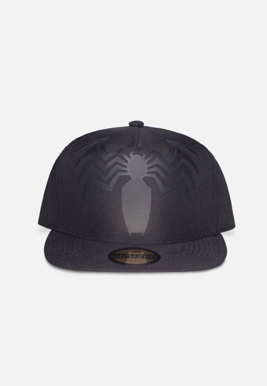 Marvel Venom - Black Spider Logo Snapback Pet - Zwart