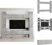 vidaXL Tv-meubelset Betongrijs 4x - 100x30x30cm 4x - 30.5x30x110cm - Kast