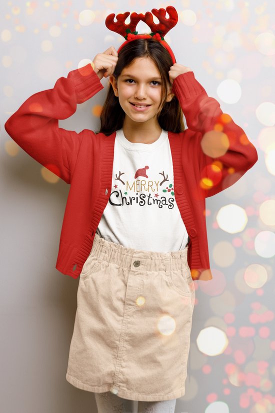T-shirt pour Kids (unisexe) pour Noël / Tenues assorties pour la famille de Noël | Blanc | Taille 146/152