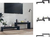vidaXL Meuble de télévision industriel - 180 x 30 x 43 cm - Longueur réglable - Meuble