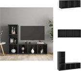 vidaXL Televisiekast TV-meubel - 107 x 35 x 37 cm - grijs - Kast