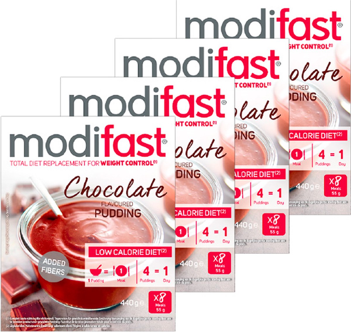 Bol.com Modifast Intensive | Pudding Chocolade | 4 Stuks | 4 x 440 g aanbieding