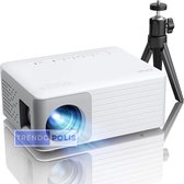 Trendopolis Akiyo 01 Mini Beamer - Projector - Beamer - Scherpe Beelden en Draadloze Connectiviteit - HD Kwaliteit - 15.000 Lumen - WiFi & Bluetooth