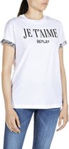 Replay W3625.000.22536p.001 T-shirt Wit S Vrouw