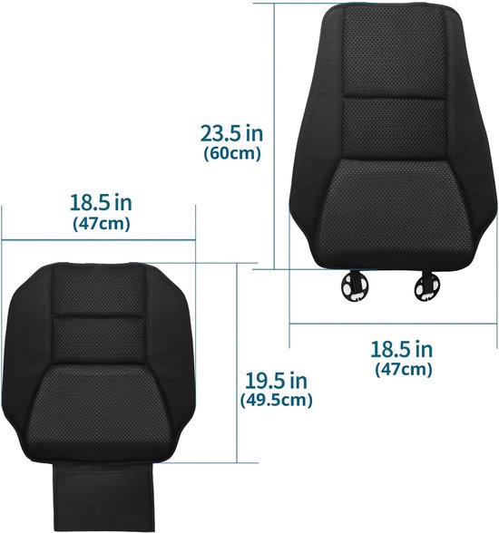 Coussin De Siège Auto En Mousse Mémoire - Confort Antidérapant