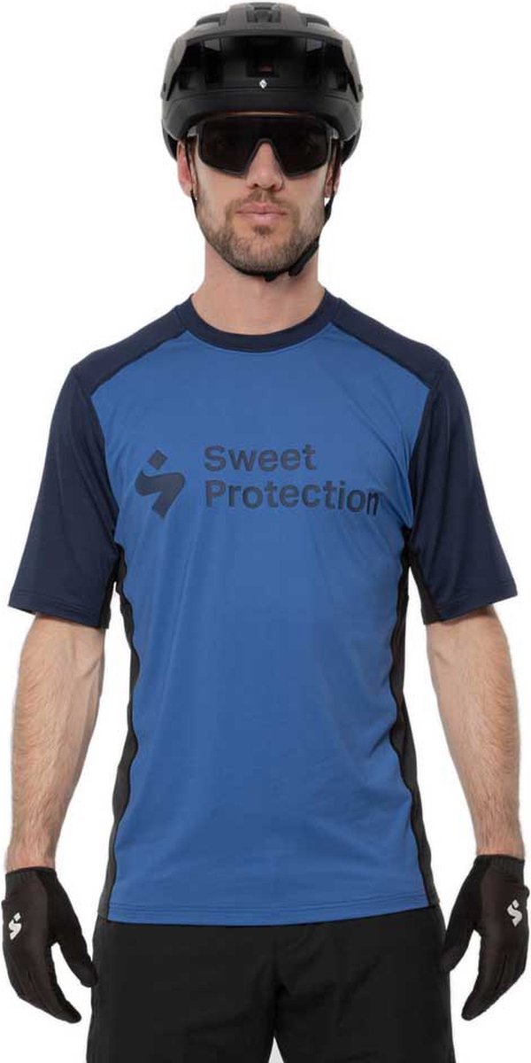 Sweet Protection Hunter Enduro-trui Met Korte Mouwen Blauw M Man