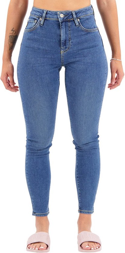 Superdry Jeans Skinny Taille Haute Vintage Blauw 26 / 30 Femme