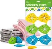Sokkenclips (30 stuks) voor wasmachine en droger, sokkenklemmen met eenvoudige installatie, sokkensorteerder van flexibele siliconen
